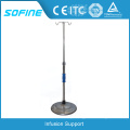 Support de goutte en acier inoxydable en grosse base de disque Iv Pole